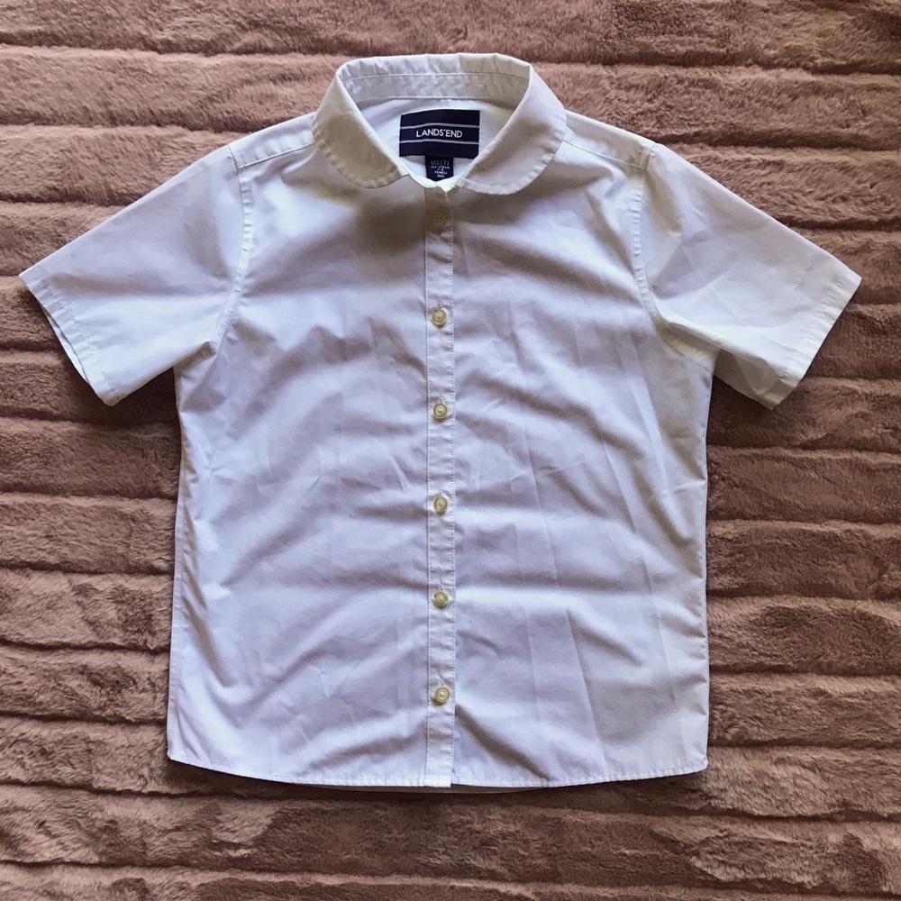 School Uniform, button up, Peter Pan Collar blouse